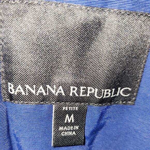 Banana republic Spring Opera Coat Spring Navy Trench Size Medium - Picture 3 of 11